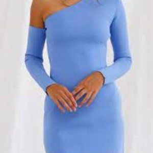 San Sloane Erika Dress Cornflower Blue